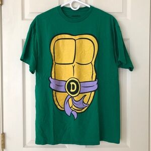 Teenage Mutant Ninja Turtles TMNT Donatello Cotton Tee Shirt Green Size Large